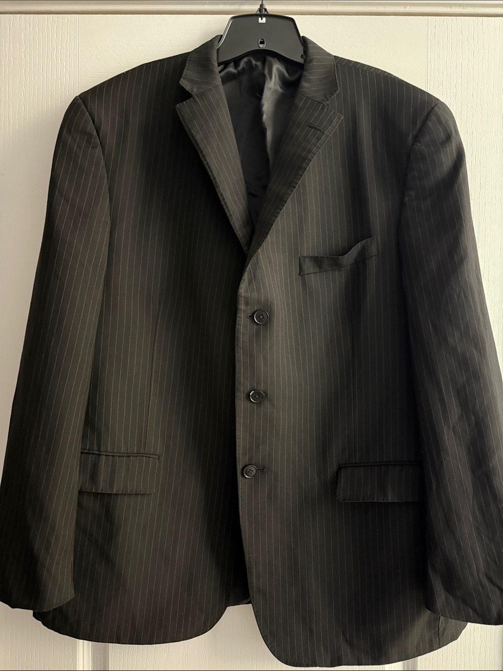 Men's black Pinstripe Blazer - Classic Professional Suit Jacket